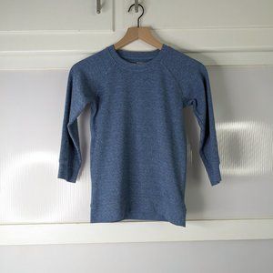 Faherty Blue Sweatshirt Youth Size 10 Long Sleeve Everyday Quiet Luxury